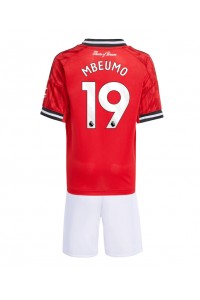 Fotbalové Dres Manchester United Bryan Mbeumo #19 Dětské Domácí Oblečení 2025-26 Krátký Rukáv (+ trenýrky)
